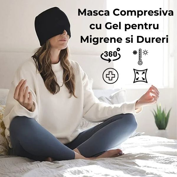 Masca cu Gel Compresiva pentru Migrene si Dureri