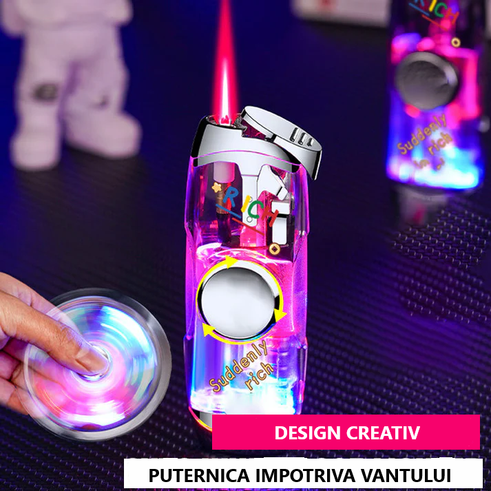 Bricheta Antivant cu Led - Fidget Spinner